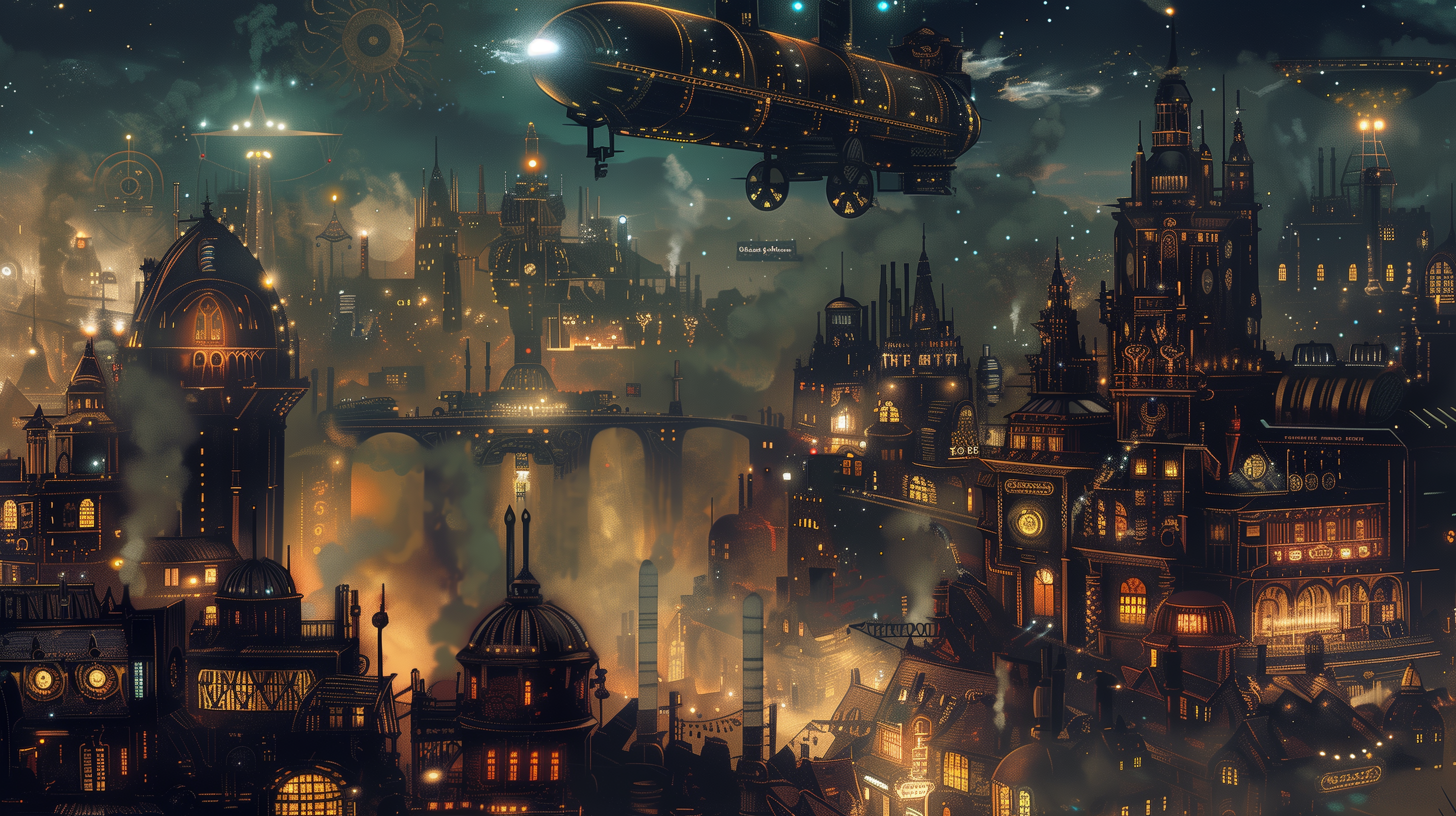 Steampunk tekoälykuvissa